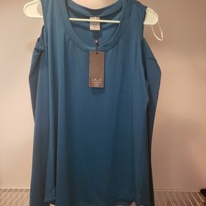 Peek a boo Shoulder Athleisure LS Top